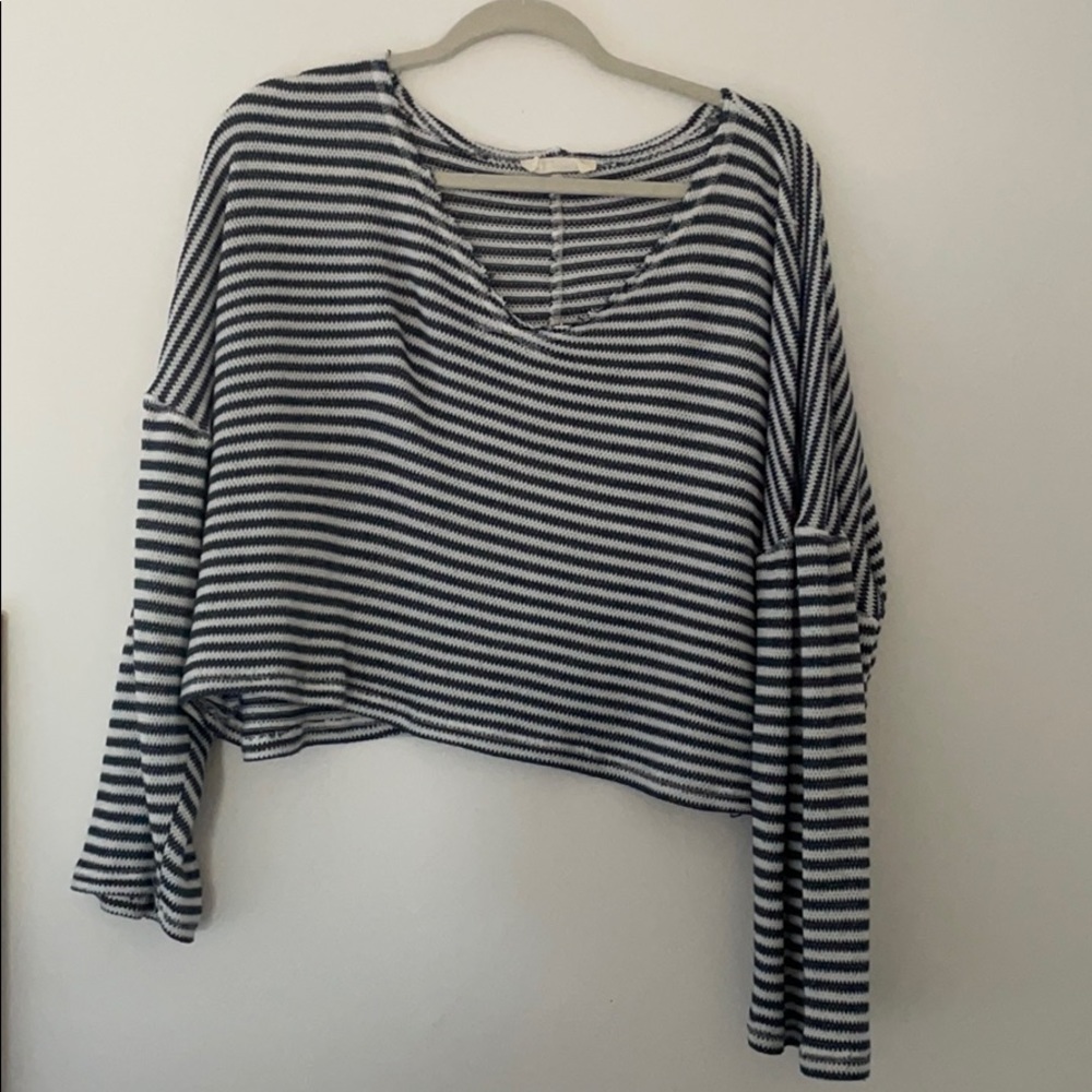 off the shoulder, stripped top